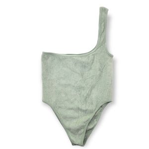 Zara NWT Limitless Contour Collection One Shoulder Bodysuit Women's XS-S
